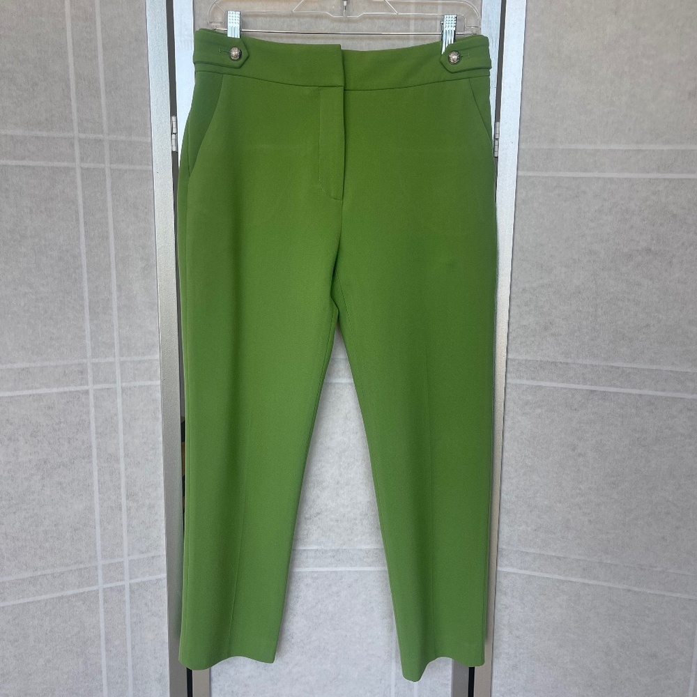 Veronica Beard Green Gamila Pants Sz 6